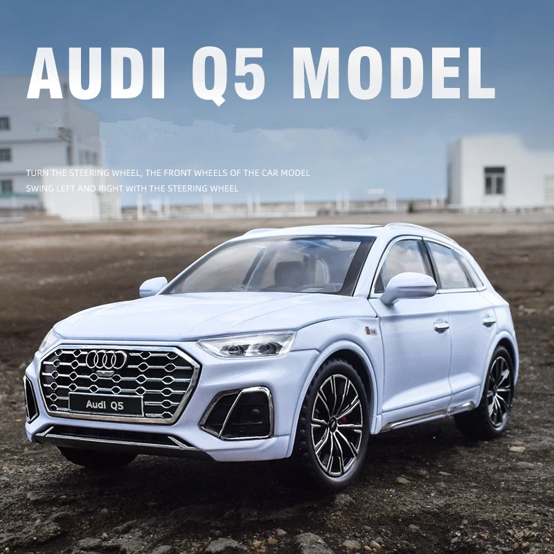 1:24 AUDI Q5 SUV Alloy Car Model Diecast & Toy Vehicles Metal Car Model High Simulation Sound and Light Collection Toy Gift