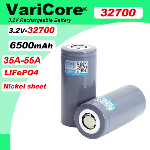 VariCore 3.2V 32700 6500mAh LiFePO4 Battery 35A Continuous Discharge Maximum 55A High power battery