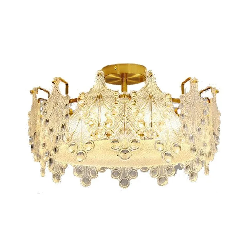 Italian Ceiling Light Luxury Modern Minimalist Retro French Style Creative Warm Bedroom Lamp