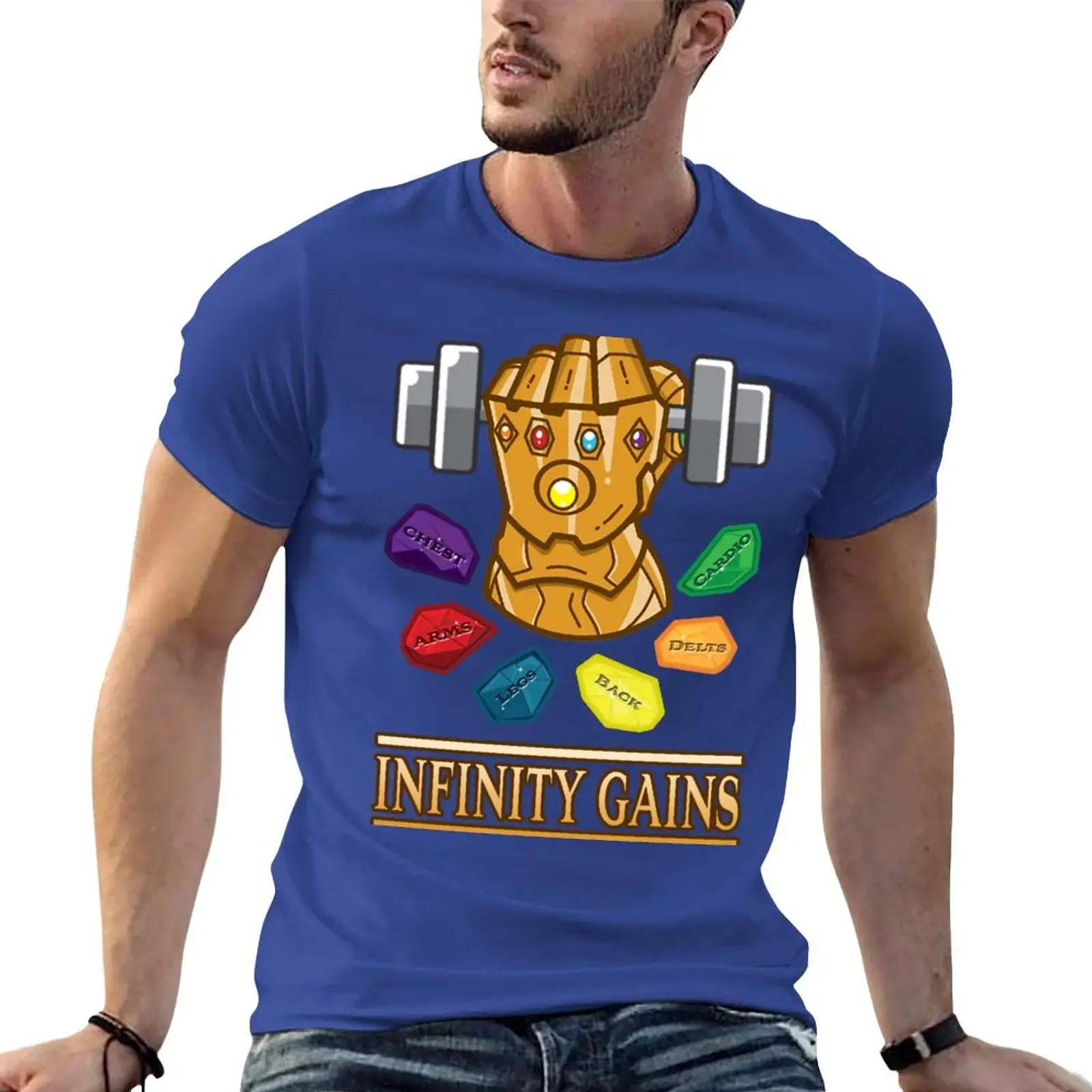 

The Infinity Gaintlet T-Shirt anime clothes blacks Men's clothing