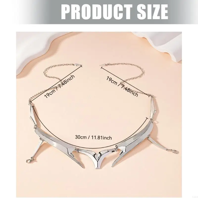 

Металлический готический орнамент стороны губы для вечеринок концертов и повседневной носки