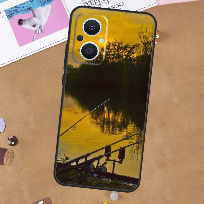 Canna da pesca per OPPO Reno 12 13 14 11 10 Pro 14F 13F 12F 11F 7 8 Lite 8T OPPO Trova X9 X5 X6 X8 Pro Custodia