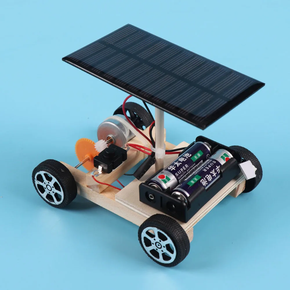 Assemble Solar Creative Inventions DIY Car Motor Robot Kit Motor Educational Electronic Kit Car Model Science Experiment for Kid