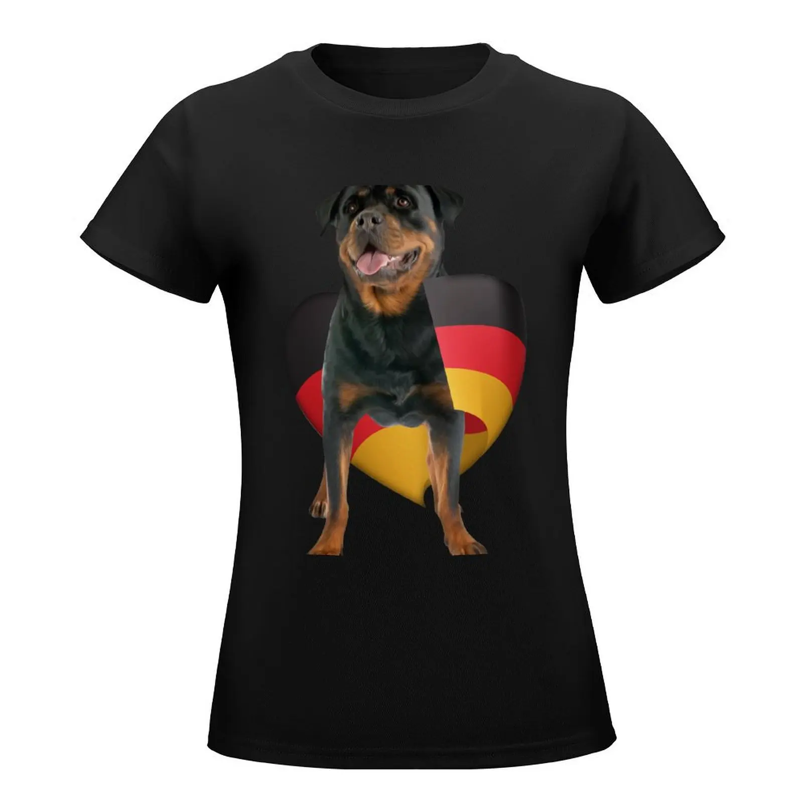 Rottweiler- Metzgerhund T-Shirt female korean fashion summer tops summer blouses woman 2024