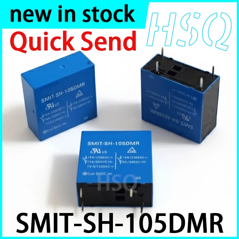 Фото 2 шт. Новое 4-контактное реле SMIT-SH-105DMR 10А