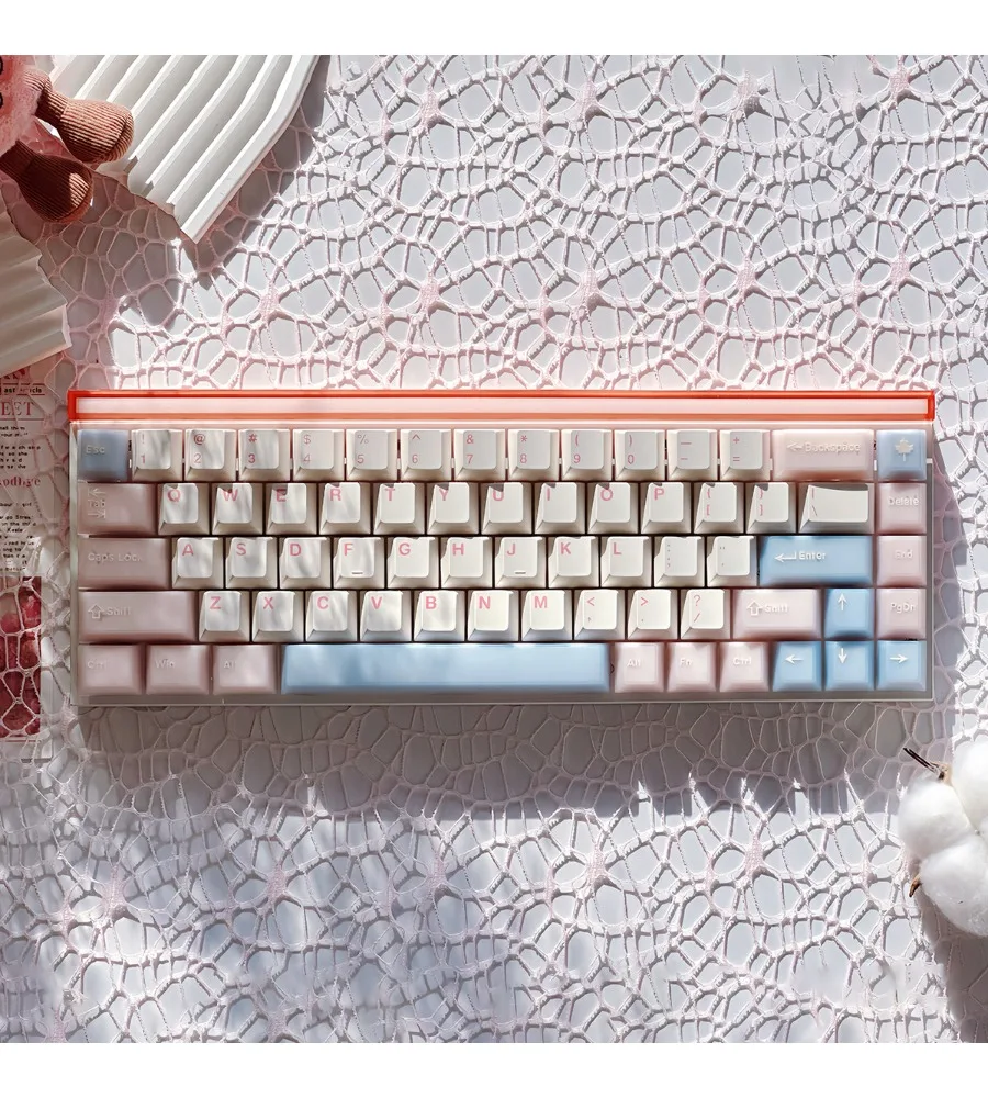 Wooting sea salt soda semi-transparent keycap full set PC + PBT two-color customized original mechanical keyboard