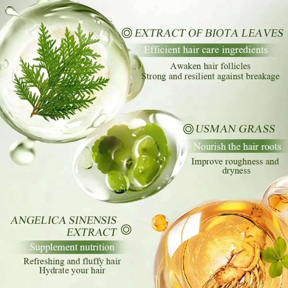 شامبو عوسمان جراس يمنع تساقط الشعر، مغذي، منعش، يتحكم في زيت نمو الشعر، شامبو سميك للشعر #6