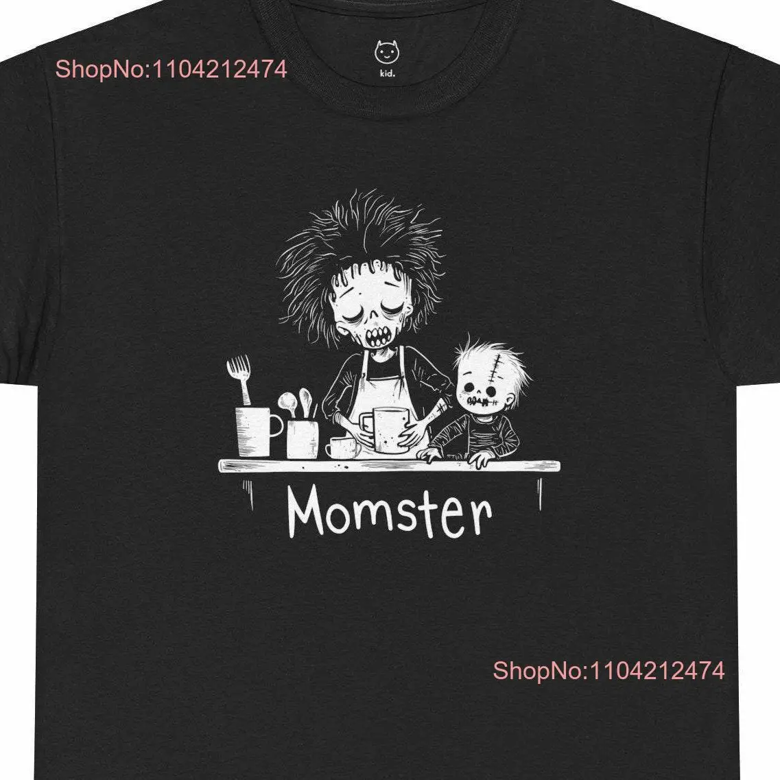 Funny Halloween Momster T Shirt Spooky Mom Trendy for Mothers Idea Season Gothic Life long or short sleeves