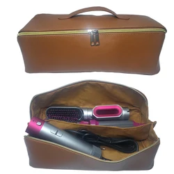 Portable PU Leather Bag with 2023 New 5 In 1 Hair Dryer Powerful Hot Air Brush for Dyson Airwrap with Curling Barrel and Brush