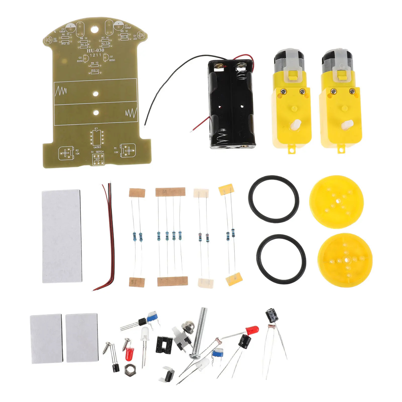 1Set Intelligent Robot Tracking Car Kit Modular DIY Line Following Electronics Soldering Stem Education School Project Smart