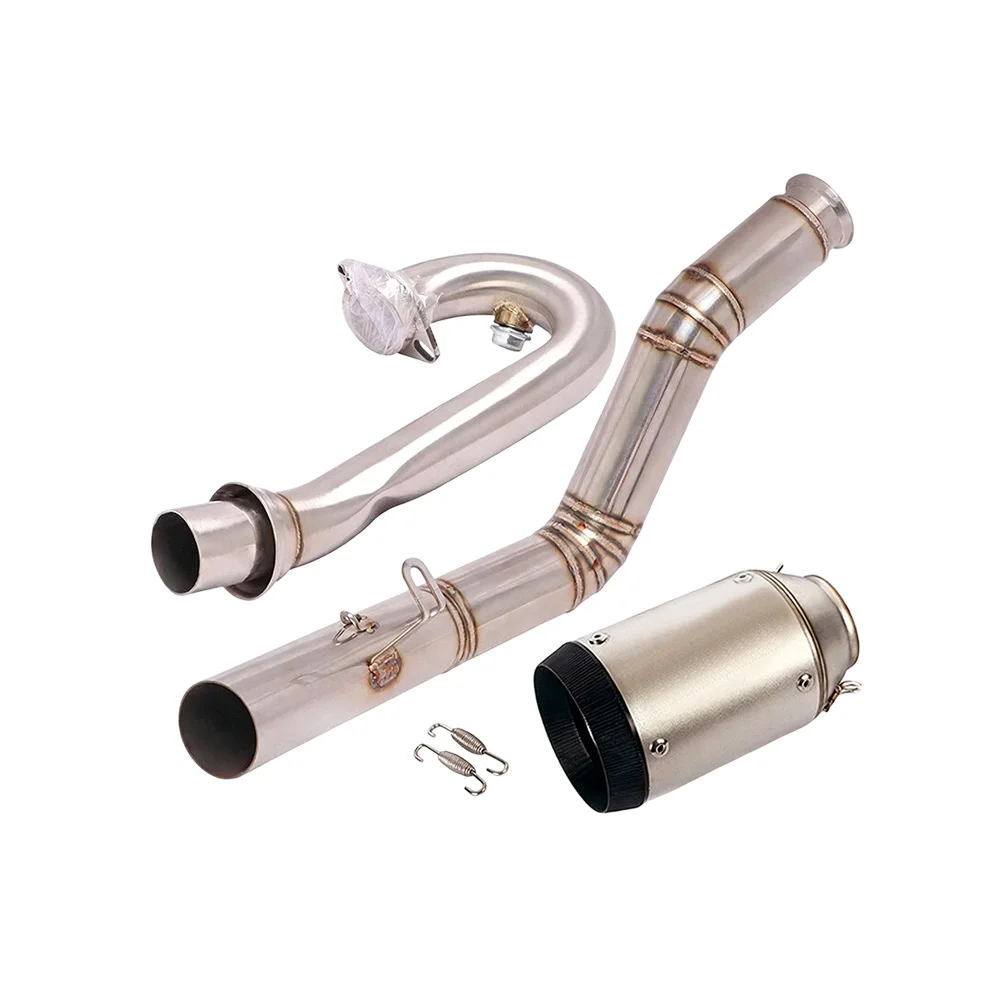 Auspuffanlagen Komplettes System Carbon-Auspuffkrümmer Verbindungsrohr Modifiziert für DUKE 390 250 2017-2020 Auspuffrohre – Detail 2