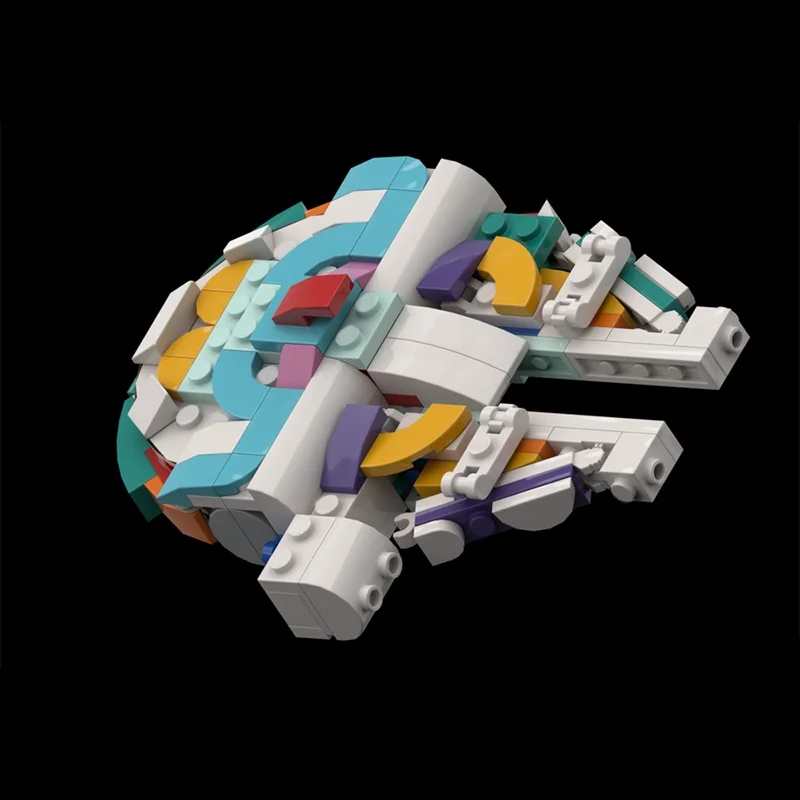 132개 MOC 레인보우 팔콘 크리에이터 3 1세대 모델 블록 건축 크리스마스 선물 조립 장난감 DIY 아이디어 교육용 브릭