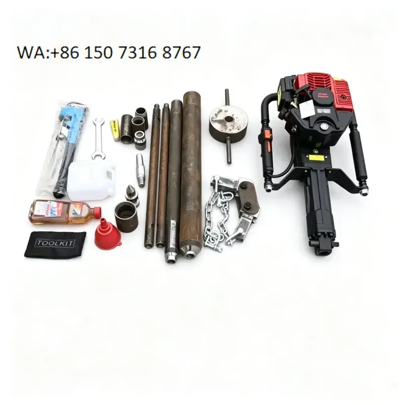 Lightweight Portable Handheld Drilling Rig for Soil Sampling Core Extraction Geological Exploration Field Equipment