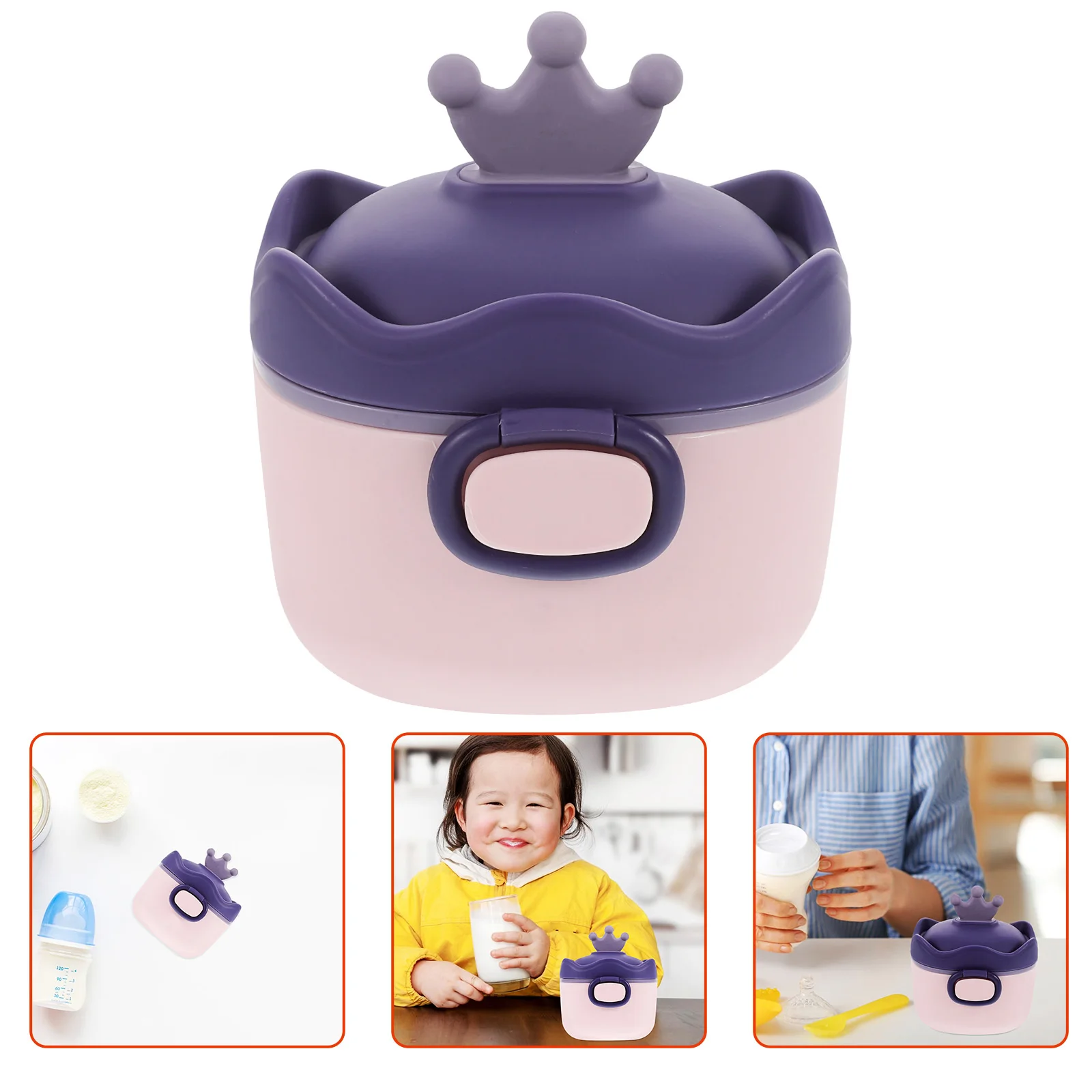 

Portable Milk Container Formula Dispenser Travel Milk Powder Container Formula Dispenser Travel Storage Box for Baby Holder PP