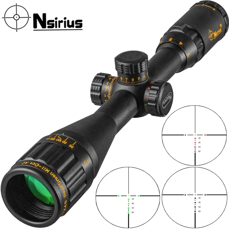 

NSIRIUS Gold 3-9X40 AOE Tactical Riflescope Optical Sight Red Green llluminate Cross Hunting Rifle Scope Air Gun Scope