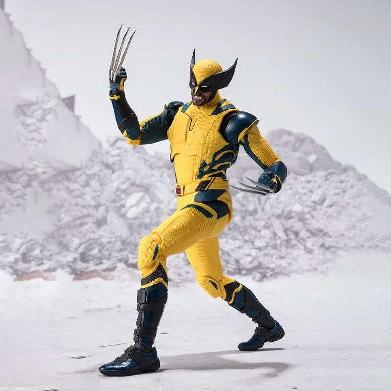 バンダイオリジナル本物のフィギュアデッドプール & ウルヴァリンモデルキット SHF ウルヴァリンコレクションモデルアクションフィギュア男の子のおもちゃギフト