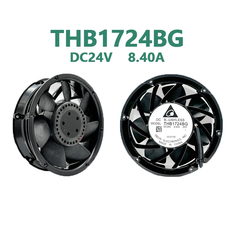 THB1724BG DC24V 8.40A 172x172x51mm 4 Wire High Speed Industrial DC Cooling Fan