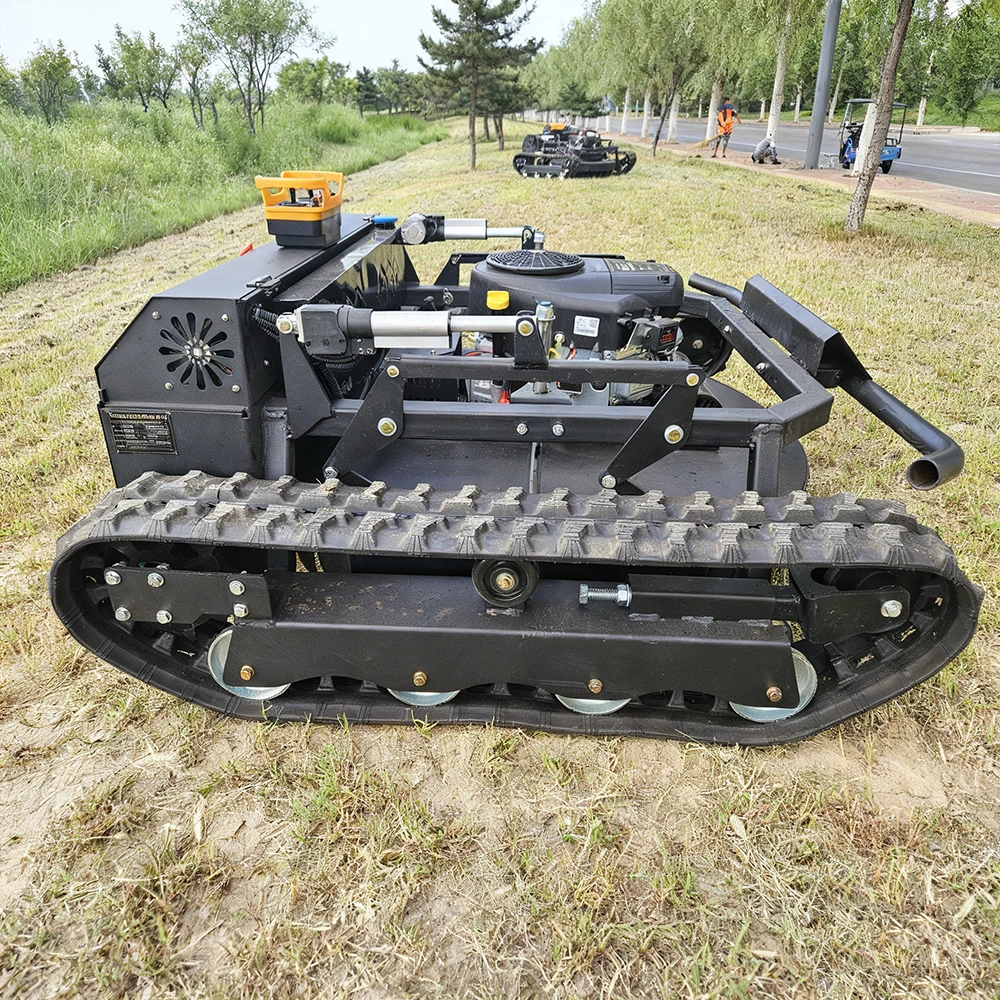 HUADA MDE Off-road Tank 810-110A Industrial Grade Petrol Lawn Mower 27PS Power 810cc 4-Stroke Engine Cordless Operation 10-200mm