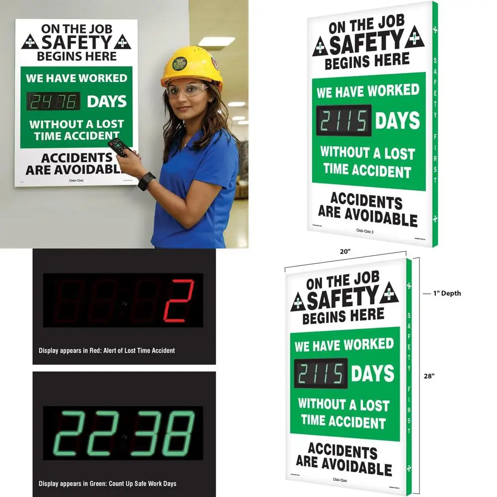 

Ежедневное цифровое табло показателей: «Безопасность на производстве начинается сейчас» # # # # Дни без ДТП - Профилактика аварий