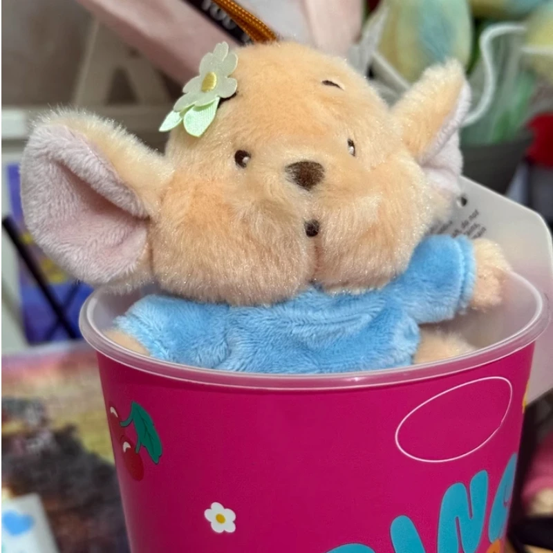 Miniso Little Kangaroo Roo أفخم قلادة دمية الكرتون لطيف الحيوان فتاة على ظهره قلادة الديكور صندوق هدايا عيد ميلاد غامض