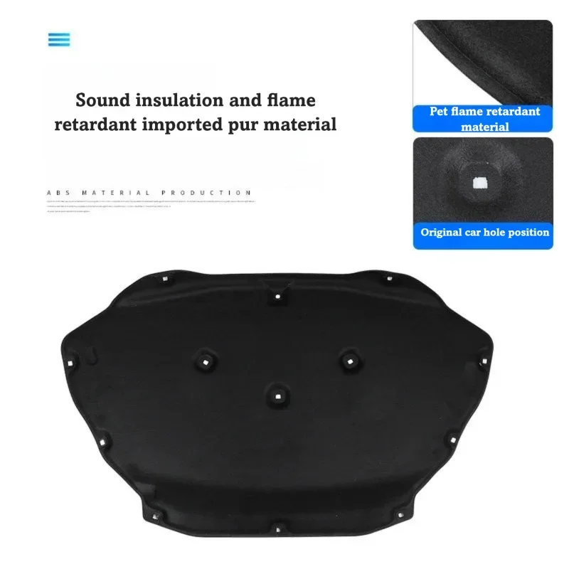 For 2003 2004 2005-2017 Porsche Cayenne Hood Insulation Pad Engine Sound Deadener Heat Shield Liner Replacement Interior Trim
