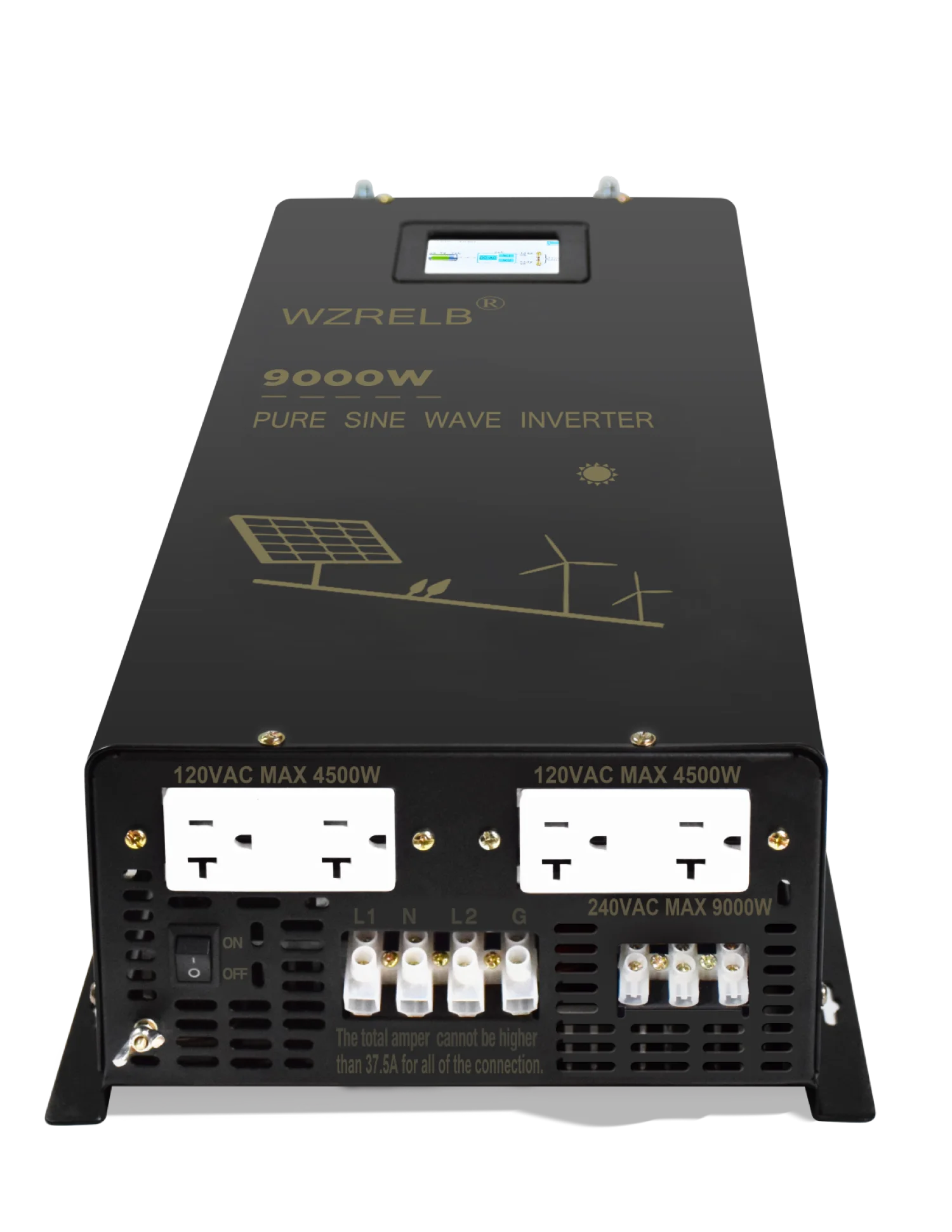 Split-Phase Pure Sine Wave Solar Inverter Power 9000W/4500W 24V/36V/48V/72/96V DC to 110V/220V,120V/240V AC 2 Voltage Converter