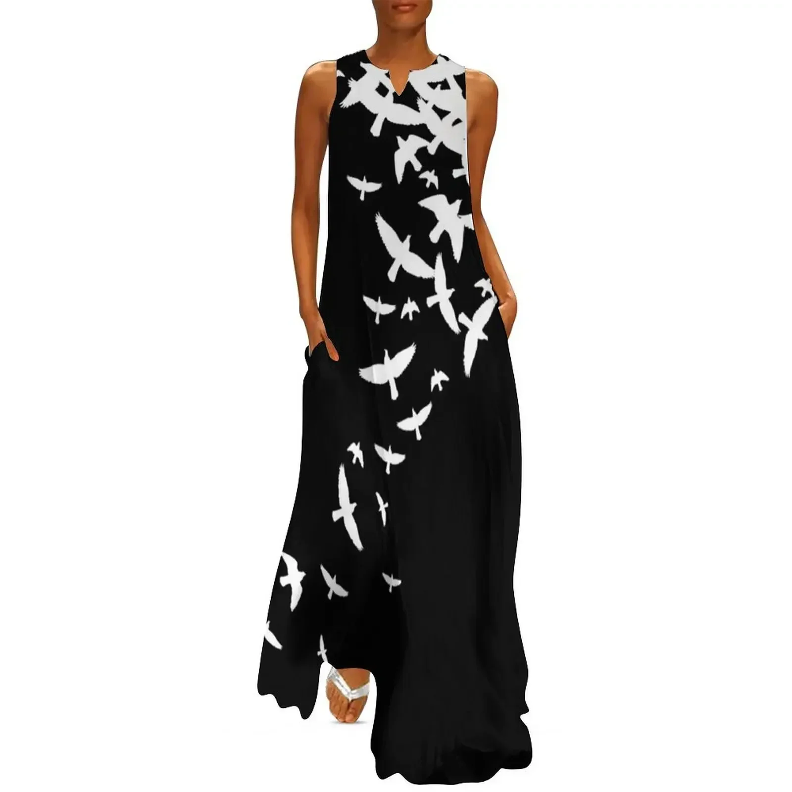 

Birds V2 Long Dress Women's dress Dress vintage womens clothing dresses for woman 2025