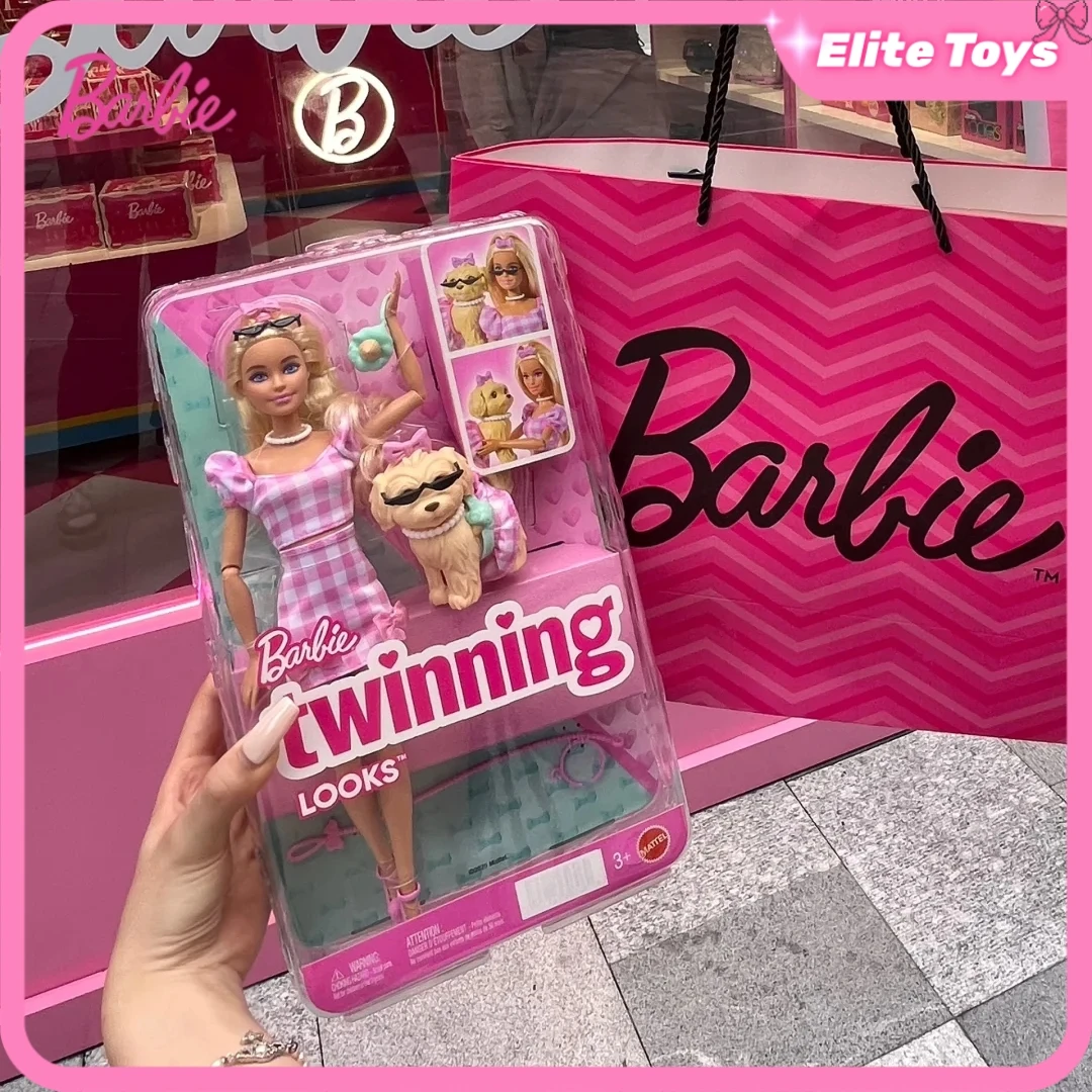 باربي توينينغ يلوكس سلسلة نابضة بالحياة القلطي دمية لطيف كوكر الذليل مجموعة تحصيل الشكل المألوف الفتيات هدايا عيد الميلاد