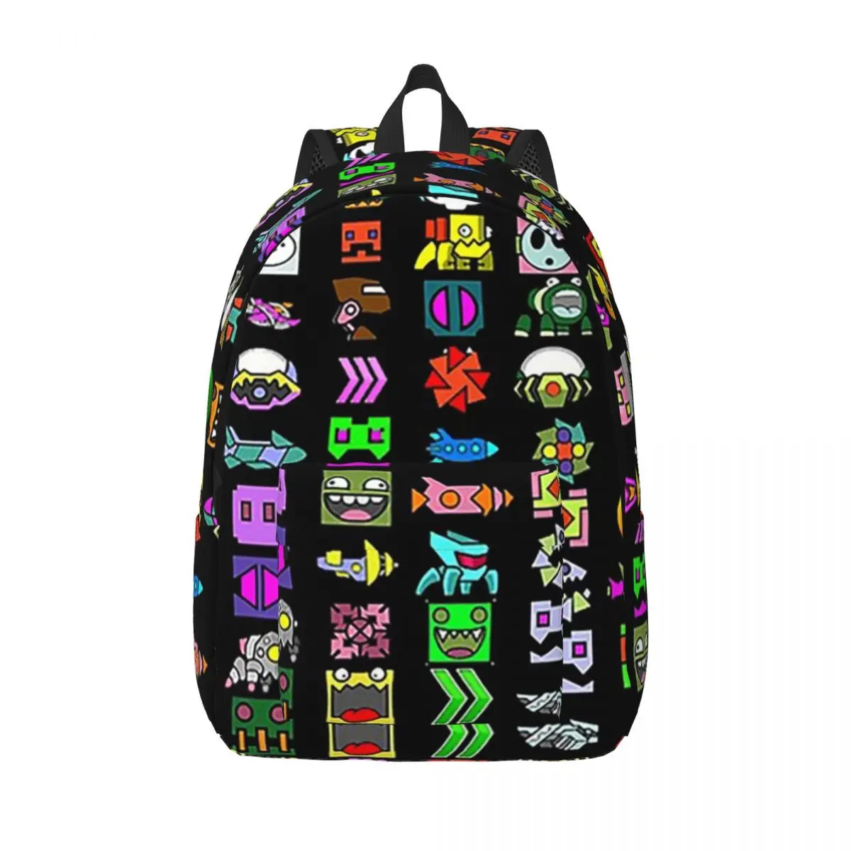

Geometry Dash Student Backpack School Bag Hiking Travel Daypack for Men Women Bookbag Shoulder Bags