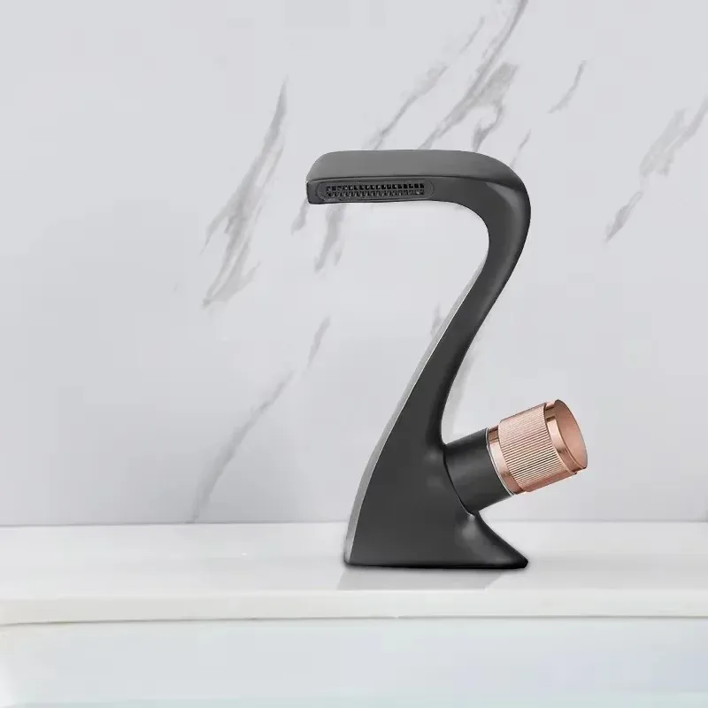 

Смеситель для раковины в ванной комнате, водопад, смесители для раковины, черный хром, белый смеситель для ванной комнаты, латунный кран для раковины с горячей и холодной водой