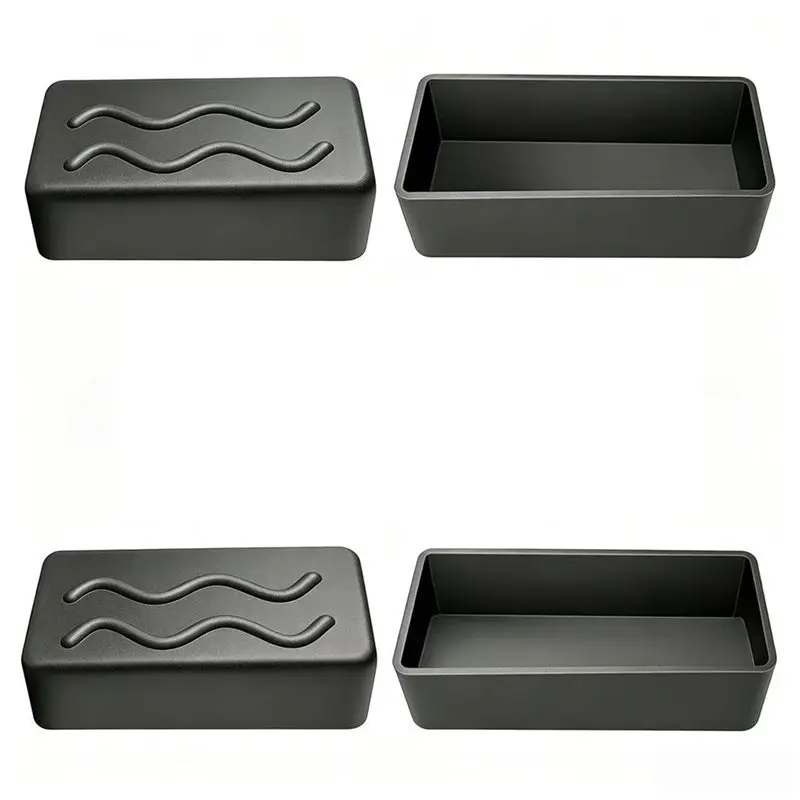 A96K-Chair Leg Caps Non-Slip Floor Protector Pads Rectangle Furniture Tube End Covers Tips Pipe Plugs