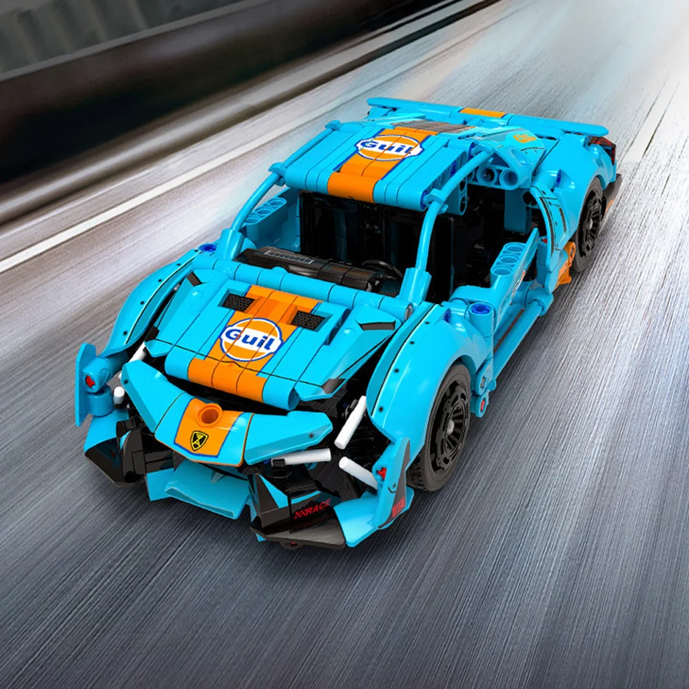

Технический суперкар в масштабе 1:18, строительный блок Italia Bull, супер спортивный автомобиль, кирпичи Revuelto, гоночная модель автомобиля, игрушки для мальчиков