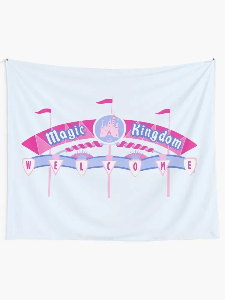 Magic Kingdom welcome sign Tapestry Room Decor Aesthetic Room Decorations Decoration Room Wallpaper Tapestry