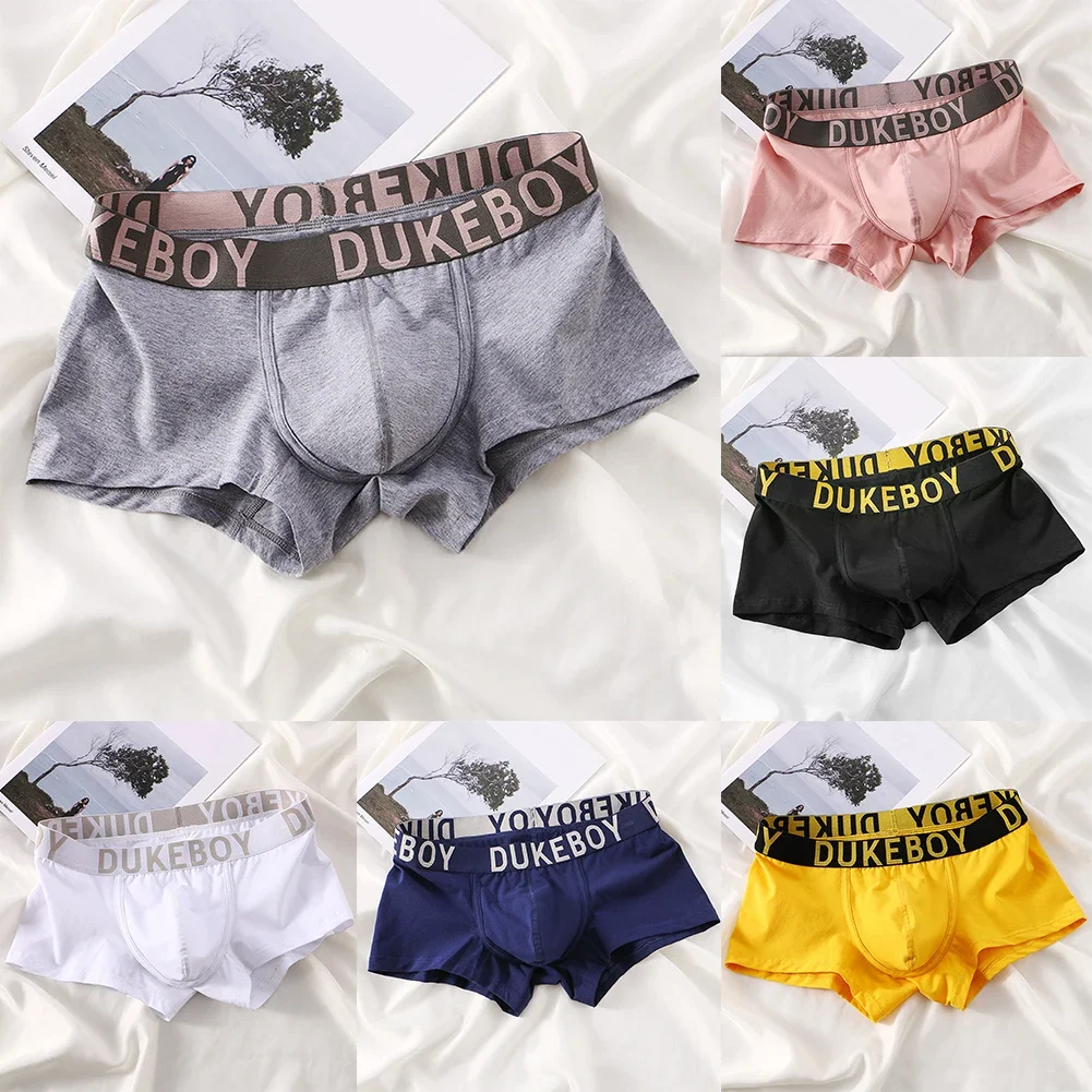 Mens Cotton Breathable Boxer Shorts Sexy Shorts U Convex Pouch Underwear Stretch Shorts Trunk Soft Low Rise Big Scrotum Boxers