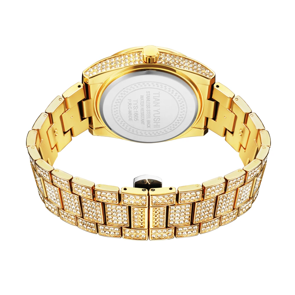 Full Diamond Watch For Men Luxury Top Brand Bussiness Wristwatch Military Man Watches Quartz Fashion Male Clock Reloj Hombre