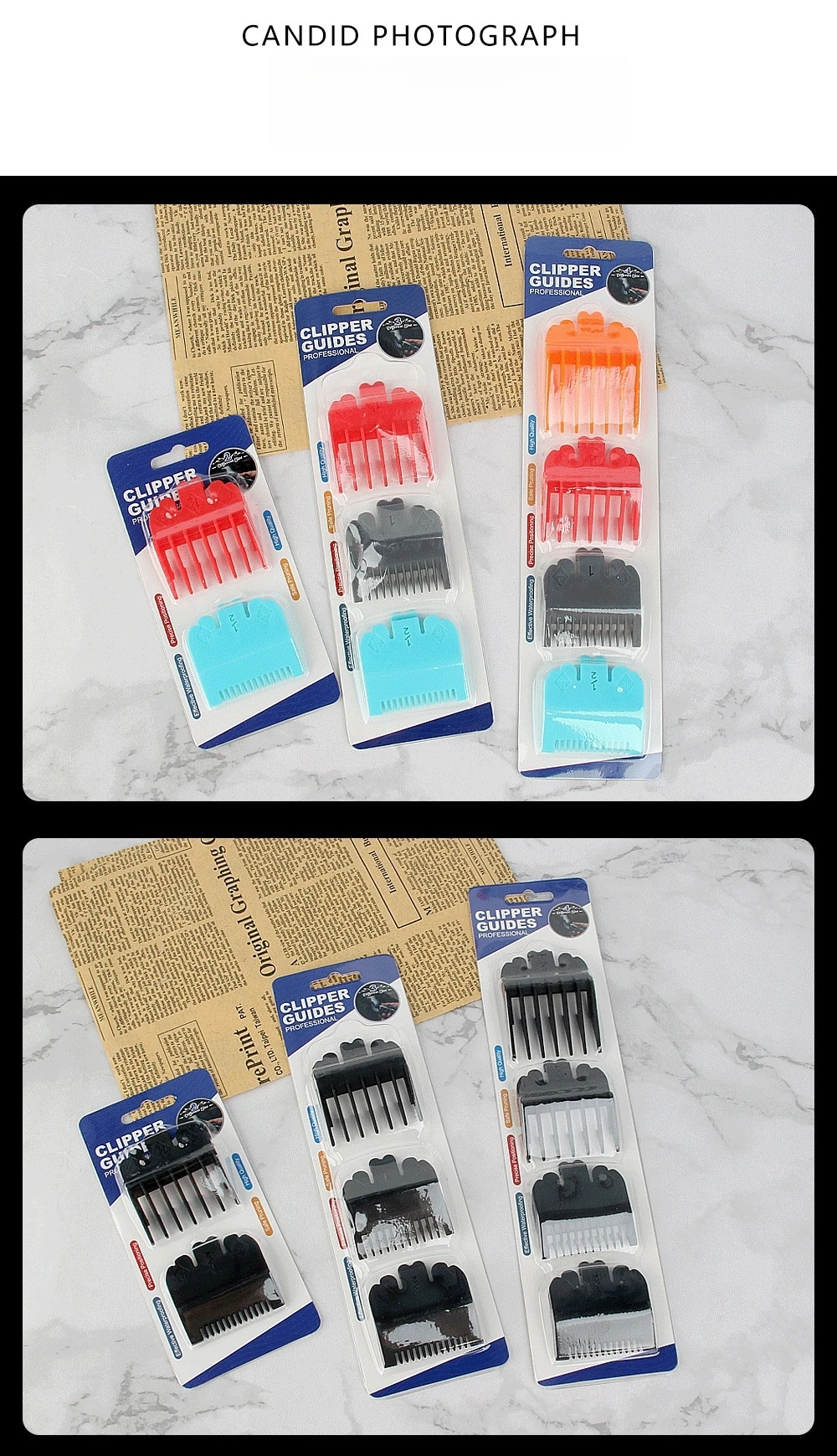 2/3/4Pcs Grenze Kamm Für Wahl Haar Clipper 1,5mm 3mm 4,5mm Professionelle schneiden Guide Kämme Haar Trimmer Positionierung Kamm Y0907 – Detail 12