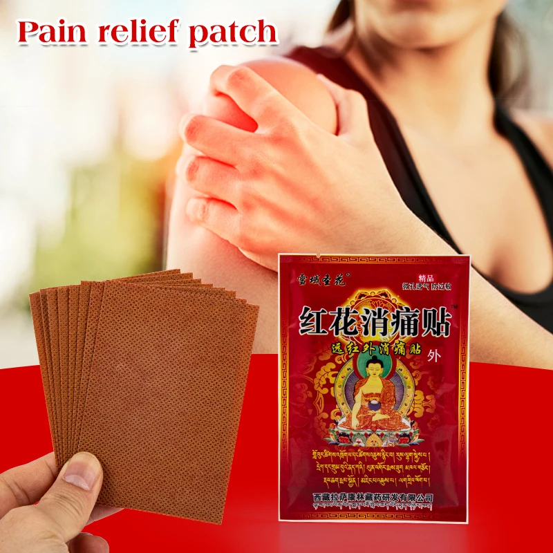 8/40Pcs Thai Back Pain Heat Patches Muscle Pain and Joints Knee Pads for Pain Saffron Medicine Lumbar Sciatica Arthritis Sticker