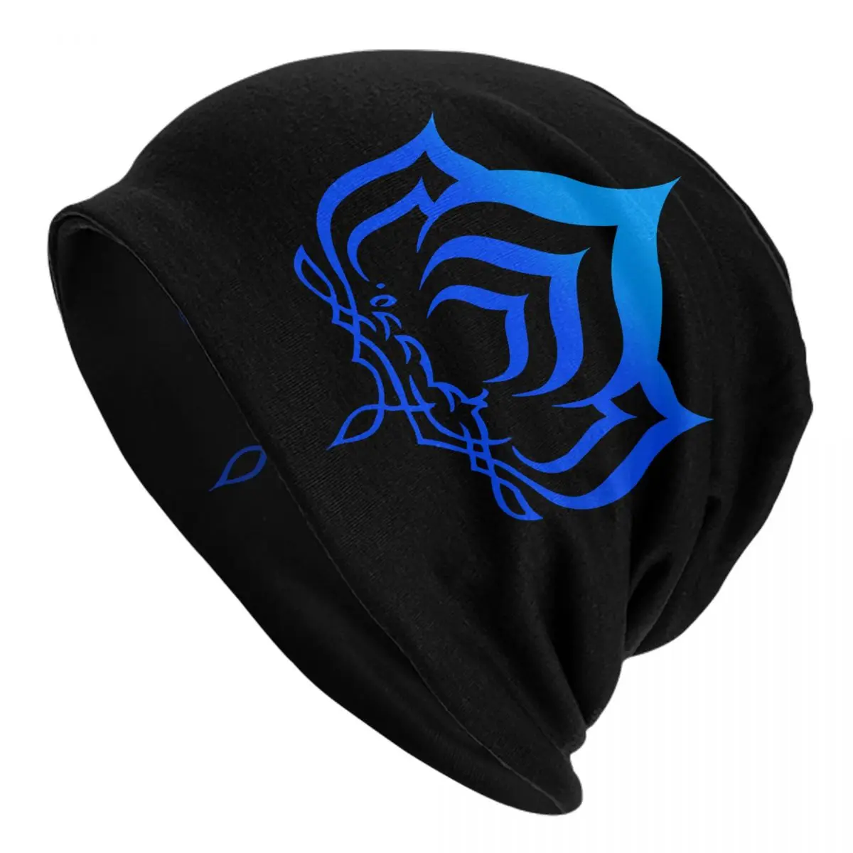 Warframe Lotus Symbol Bonnet Hats Casual Street Skullies Beanies Hats for Men Women Knitted Hat Warm Head Wrap Cap