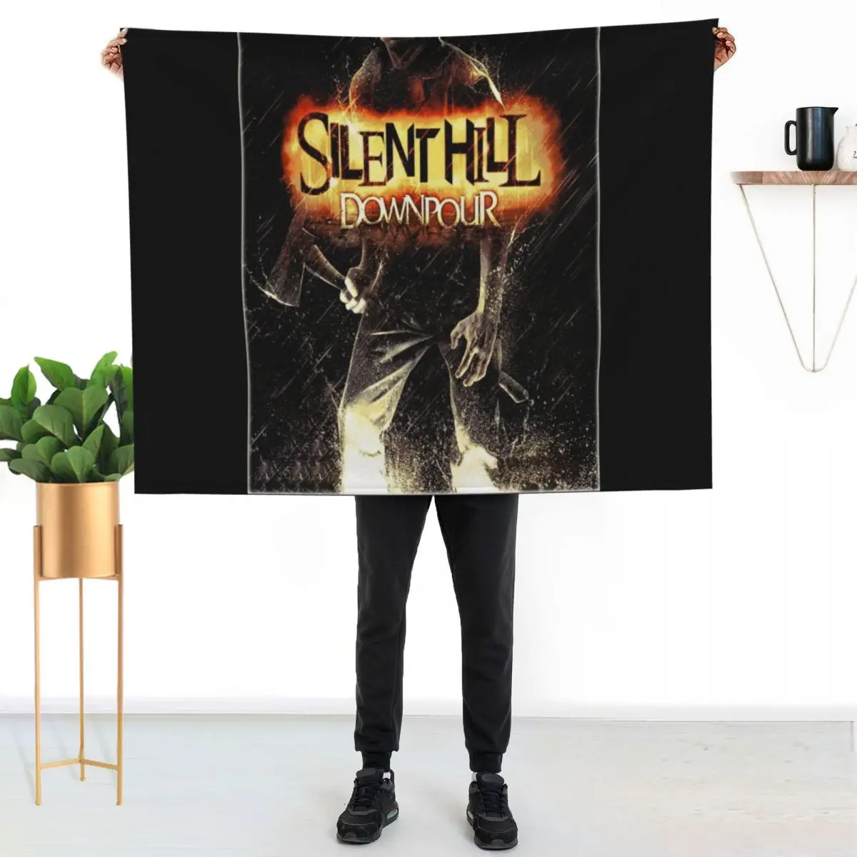 

Silent Hill DownPour - Box Art Cover (Original) - Brazz Throw Blanket Cozy Sofa Blanket for TV Watching Napping