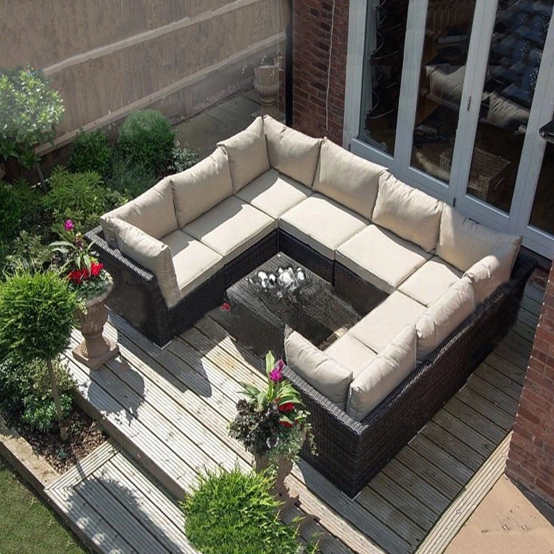 Vine sofa, balcony, rattan chair, coffee table, living room combination, outdoor engineering, sales office, courtyard, club