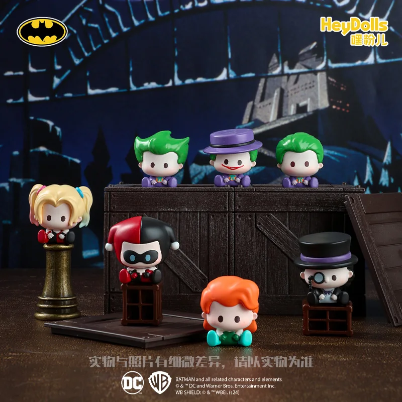 Supaly Dc Batman Arkham Series Mini Figure Blind Bag Joker Harley Quinn Barbara Catwoman Robin Collectible Figurine Fans Gifts