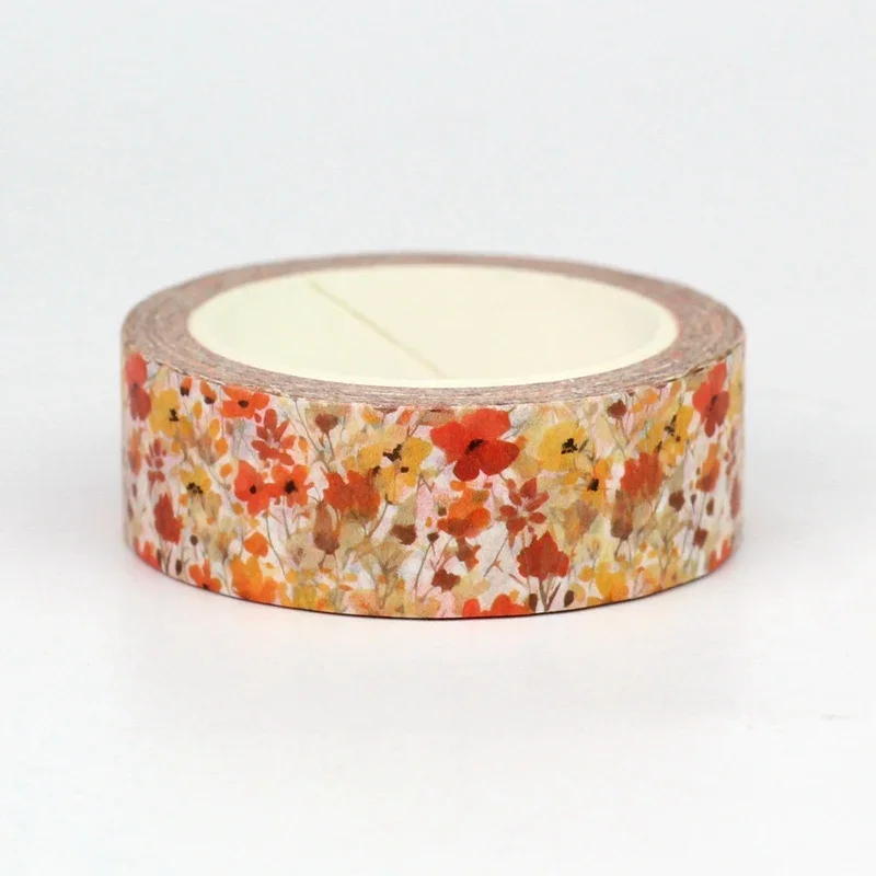 NEW 1PC 10M Decorative Cute Autumn Leaves Washi Tape for Scrapbooking Journaing Adhesive Masking Tape Papeleria Supplies