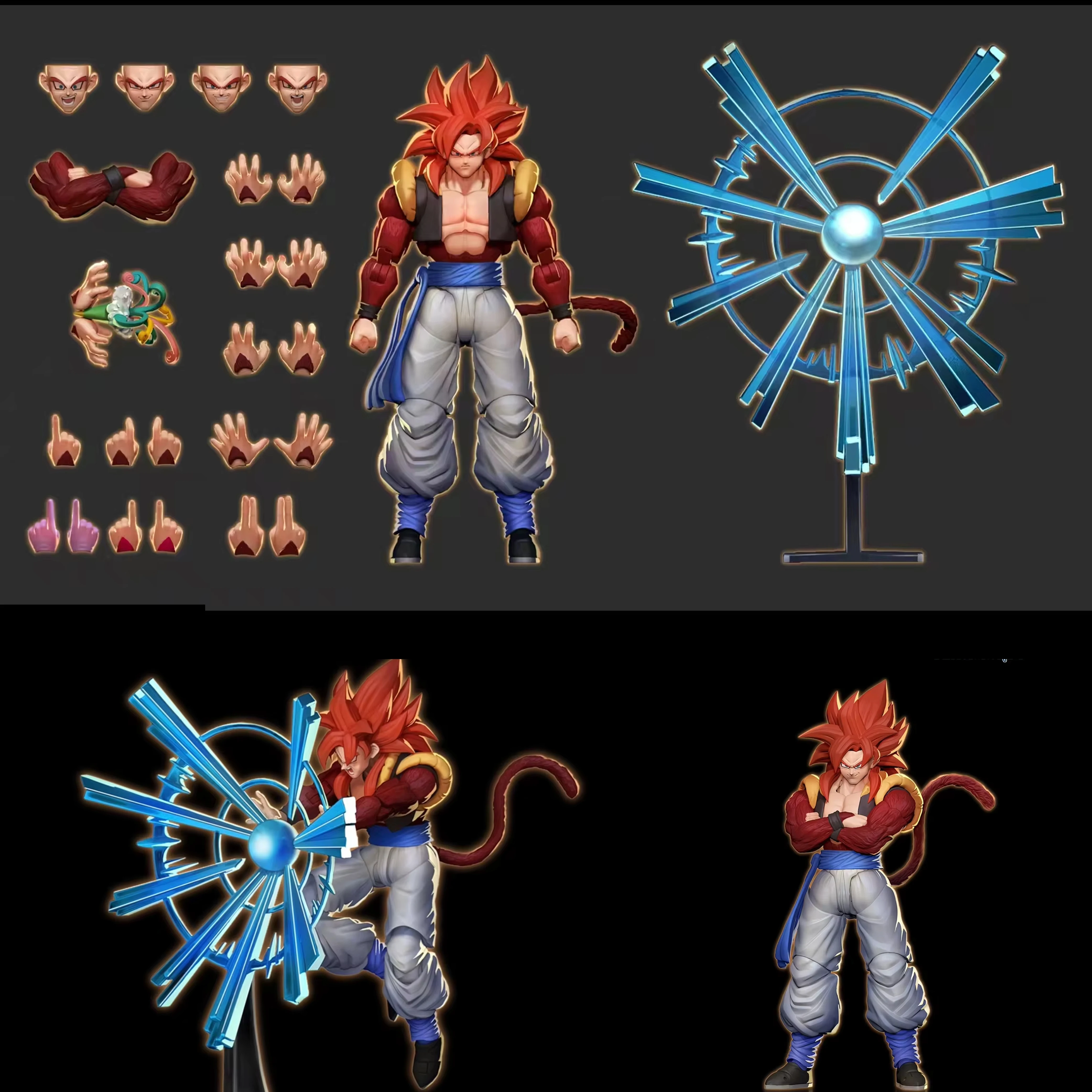 

Demoniacal Fit Dragon Ball Фигурка Super Saiyan Gogeta Аниме Фигурки 3.0 Body Ssj4 Gogeta Фигурка Модель Игрушки Детские Подарки