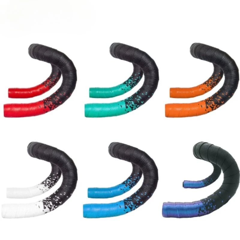 

2 Pack Shock-absorbing gradient-coloured bicycle handlebar tape EVA Road Bike Bar Tape Shockproof Wrap Cycling Accessories