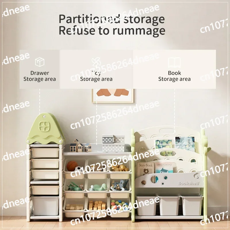 Baby Furniture Plastic Movable Chest Corner Cupboard Rack Drawer  Storage organiser book shelf