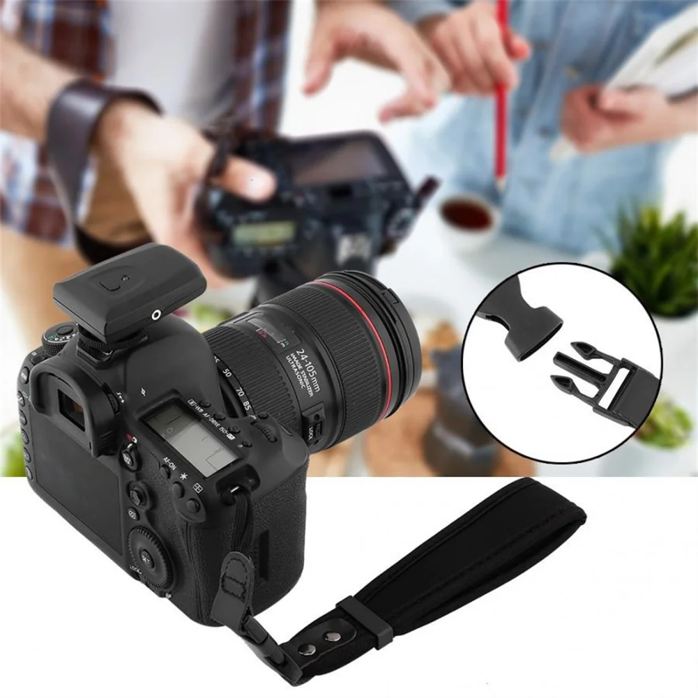 Camera Polsband Zachte Afneembare Verstelbare Breden Neopreen Handband Met Quick-Release Clip Voor Camera