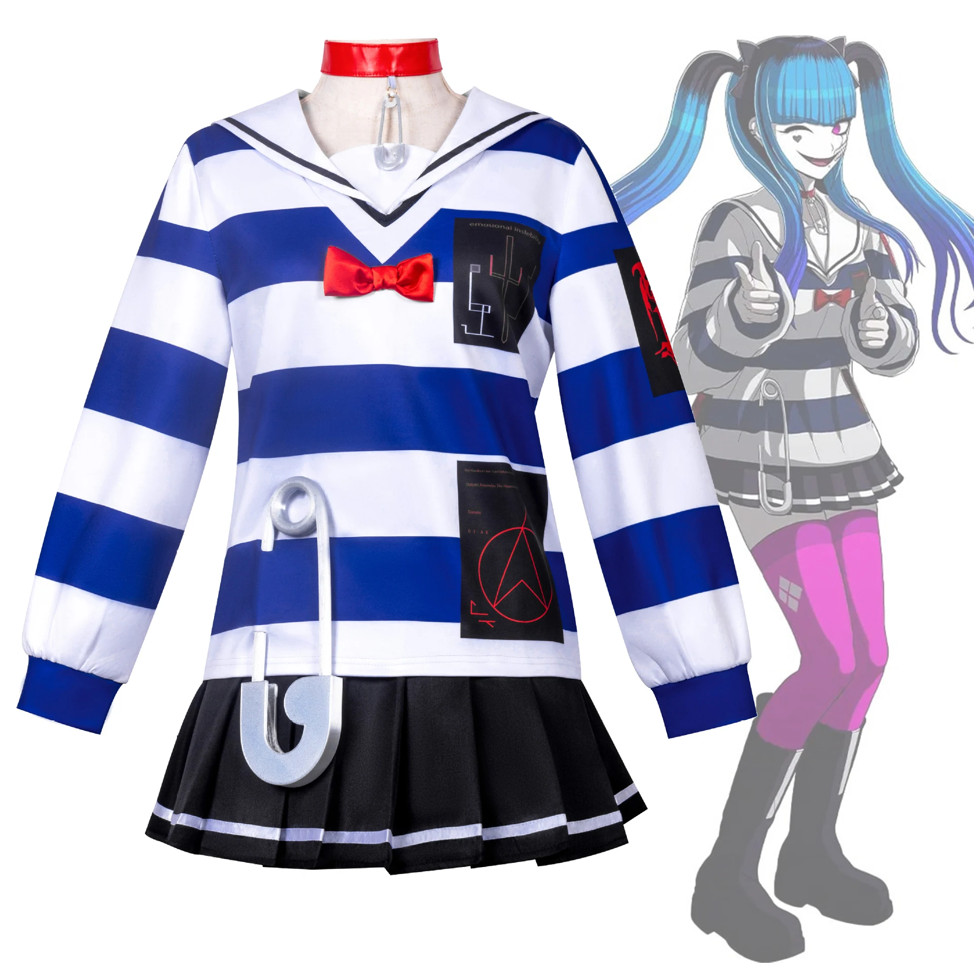 

Костюмы для косплея Amemiya Darumi, игра Hundred Line, униформа для ролевых игр на Хэллоуин, карнавальная вечеринка, наряд для женщин