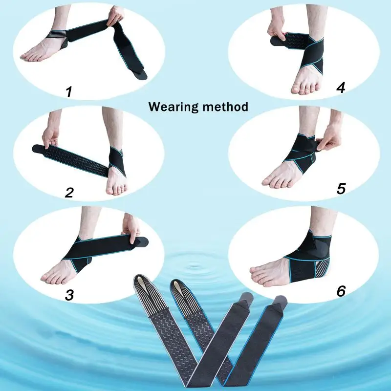 Offre Spéciale : 1 pièce de support de cheville élastique, bandage de maintien pour les douleurs sportives, protection de cheville tissée pour le fitness, la course à pied et le basketball