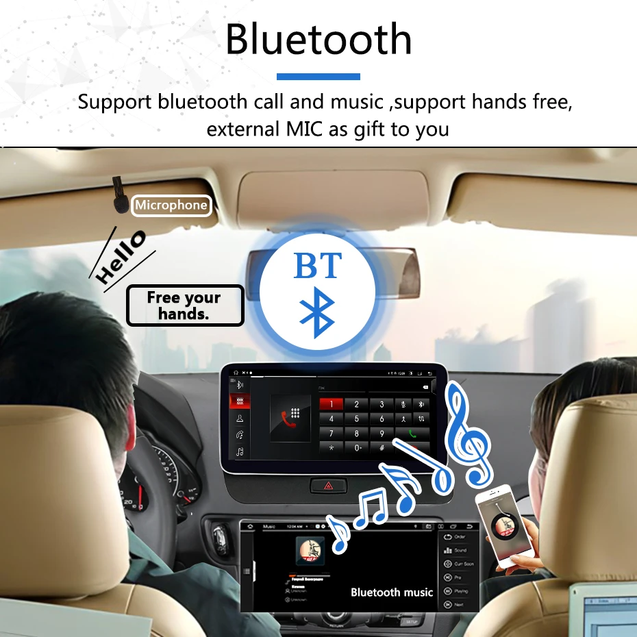 12,5' Linux Android Auto Autoradio 1920*720P Multimedia-Player-Bildschirm für Audi Q5 2009-2016 Carplay Bluetooth Navigation 2 DIN – Detail 10