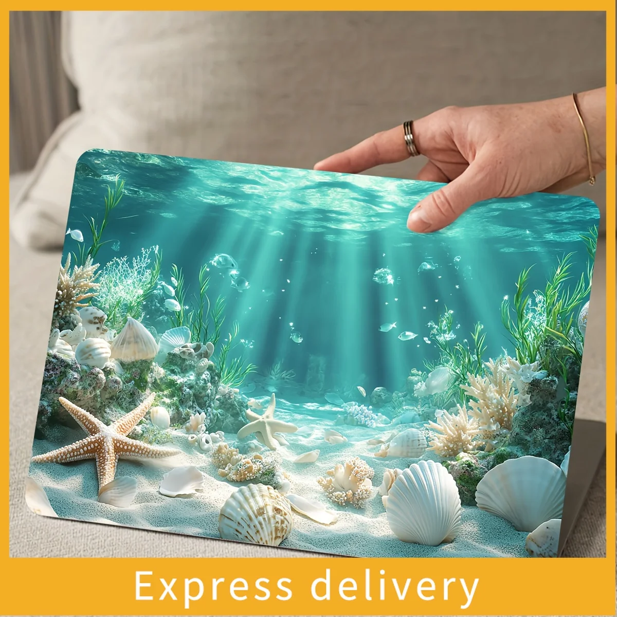 Funda para portátil Seaview de 2 piezas, adhesivo universal para netbook, adhesivo no reutilizable para portátil, adhesivo impermeable